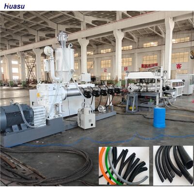 Double Wall Corrugated Pipe Extrusion Line with Siemens Main Electrical Parts, 33:1 Screw Ratio, and 20CrMnTi Gear Material