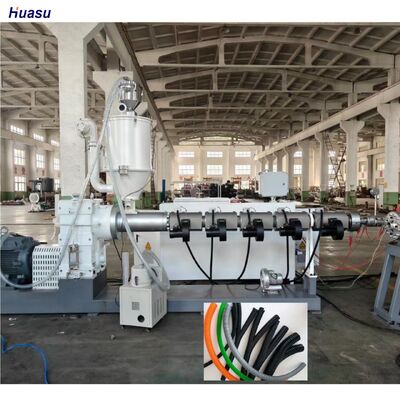 Siemens Main Electrical Parts Double Wall Corrugated Pipe Extrusion Line with 48 Mould Quantity and Water Cooling Functionality