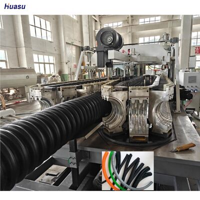 Double Wall Corrugated Pipe Extrusion Line with 48 Mould Quantity and Siemens PLC Control for High Efficiency Production