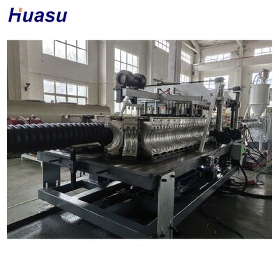 Full Automatic Corrugated Pipe Extrusion Line for HDPE with 100kg/h - 2000kg/h Capacity and 32mm - 1600mm Pipe ID