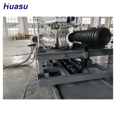 Automatic And Computerized HDPE Pipe Extrusion Line With PLC Control And Air Water Cooling For Corrugated Pipe Production