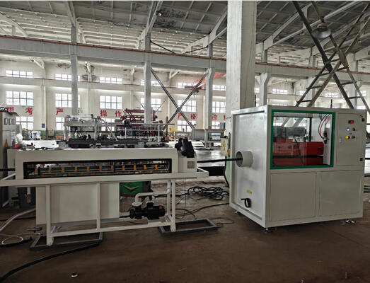 PLC Control Single Wall Corrugated Pipe Extrusion Line with 37kw Motor Power and Single-screw Design
