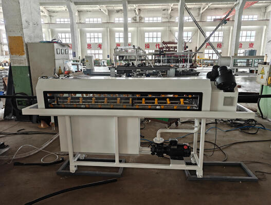 Single Wall Corrugated Pipe Extrusion Line with PLC Control System and Schneider/Siemens Electric Components Featuring Barrel Nitriding Depth 0.4 to 0.7 Mm