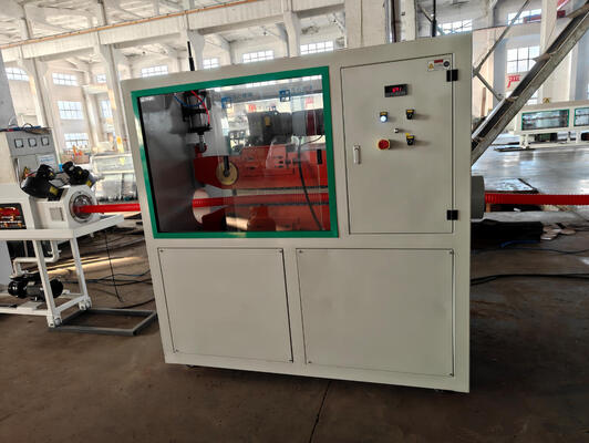 Double Wall Corrugated Pipe Extrusion Line with Pressure Water Cooling Continuously Featuring Siemens Brand Electrical Parts and 100kg/h - 2000kg/h Production Capacity