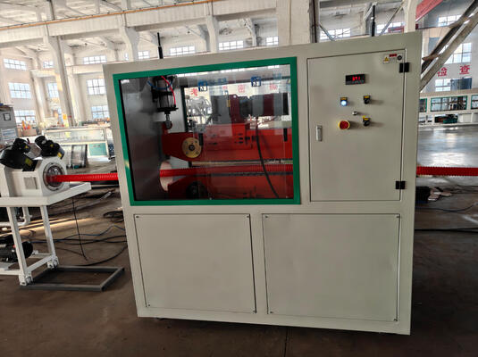 Double Wall Corrugated Pipe Extrusion Line with Siemens Frequency Controller and Barrel Screw HV>740 for PE Pipe Production