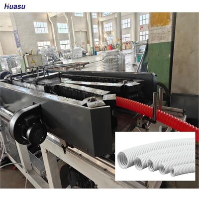 Automatic grade HDPE PP PVC double wall corrugated pipe machine featuring rotary mold type corrugator for pipe manufacturing