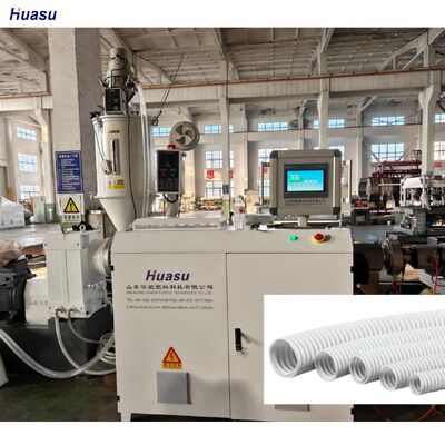 Automatic corrugated pipe production line with 1 Year Waranty Time providing pipe extrusion process and long term durability