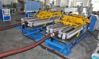 Automatic HDPE Spiral Tube Plastic Pipe Extrusion Line With Single Screw Design