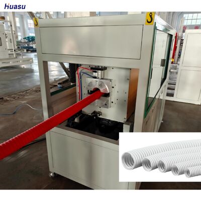 Siemens Schneider Main Electrics Corrugated Pipe Extrusion Line Extruding Machine Designed For Pipe Manufacturing Process