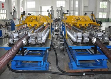 PE / PP Single Layer Spiral Pipe Extrusion Line , SBG63-250 Spiral Pipe Making Machine