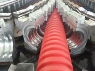 High Output HDPE Wall Corrugated Pipe Extrusion Line / Spiral Pipe Making Machine