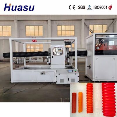 Fully Automatic Spiral Pipe Extrusion Line Single Wall Spiral Corrugated Pipe Extrusion Line Max Output 100 1200 kg hour
