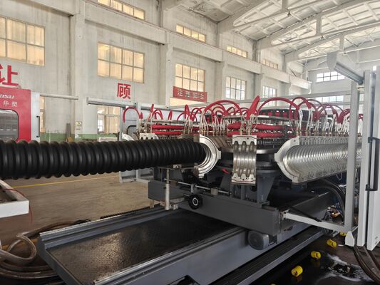 Single Screw Single Wall Corrugated Pipe Extrusion Line Computerized System Speed 10 to 20 M per Minute Enhanced Control