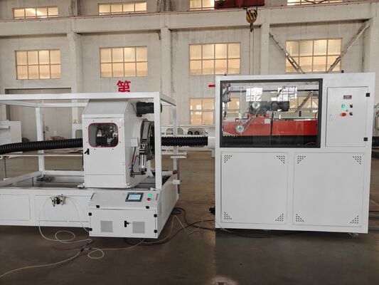 High Quality Double Wall Corrugated Pipe Production Line for PVC PE MPP PA HDPE Pipe Material Manufacturing Solution