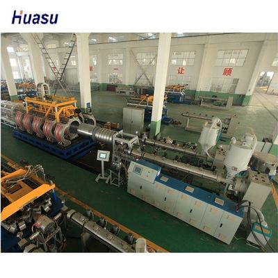 1100kg/H PE PP Double Wall Corrugated Pipe Extrusion Line