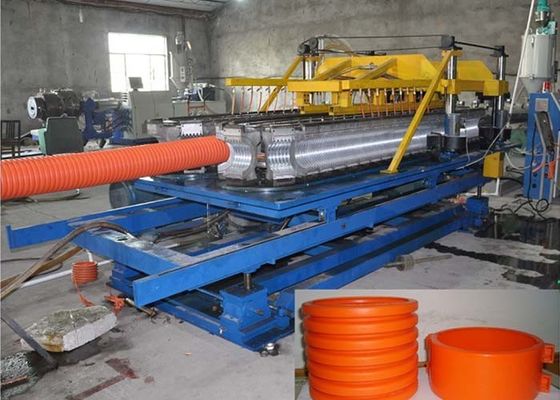 HDPE PVC Single Wall Corrugated Pipe Extrusion Line