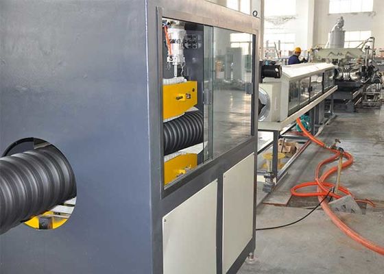 HDPE PP Double Wall Corrugated Pipe Production Line 350kg/H