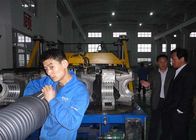 Plastic PVC PP PE Corrugated Pipe Extrusion Machine 65mm With Wash Wall Lamp