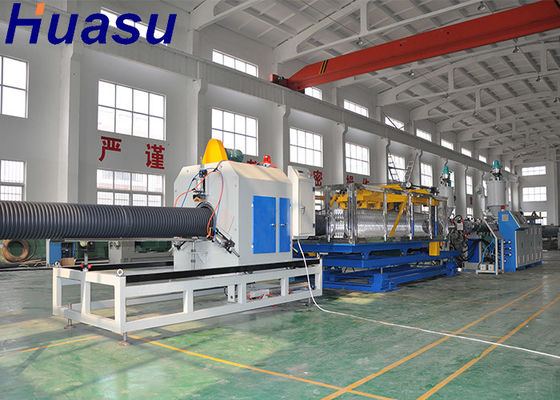 Flexible Plastic Fresh Air Corrugated Duct Pipe Conduit Extrusion Line Double Wall