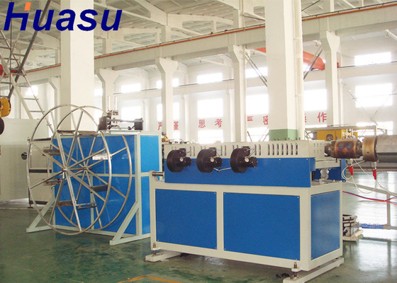 PE PVC Single / Double Wall Corrugated Pipe Extrusion Machine Production Line