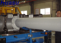 Plastic PE PP Horizontal Double Wall Corrugated Pipe Machine Water Cooling High Speed