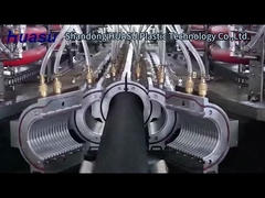 how to produce corrugated pipe by pipe extrusion line