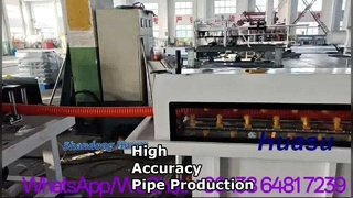 PE 110 Single Wall Spiral Pipe Production Line