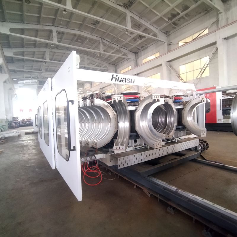 High Speed 32-1600mm Pipe Diameter DWC Pipe Extrusion Line with 60-2000kg/h Capacity and Siemens PLC Control System