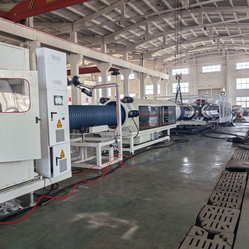 Double Wall Corrugated Pipe Extrusion Line with 32-1600mm Pipe Diameter 60-2000kg/h Capacity and Siemens PLC Control System