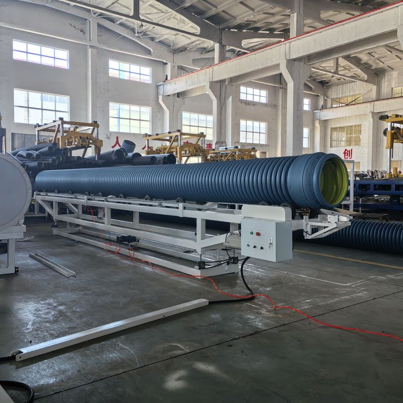 PLC Controlled Double Wall Corrugated Pipe Extrusion Line with 1600mm Max Pipe Diameter and Siemens Brand Electrical Parts