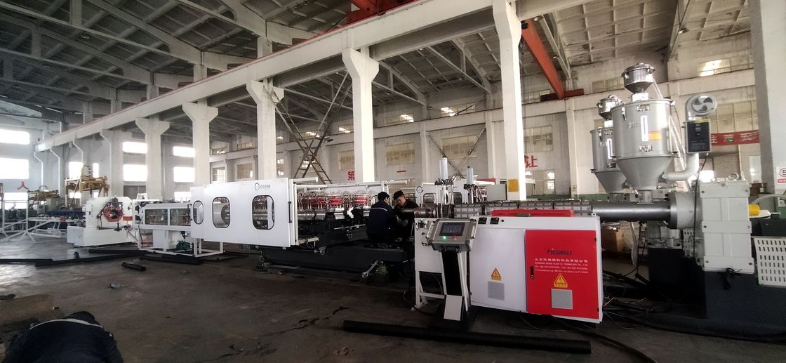 32-1600mm Diameter Double Wall Corrugated Pipe Extrusion Line with Siemens Main Electrical Parts and Water or Air Cooling