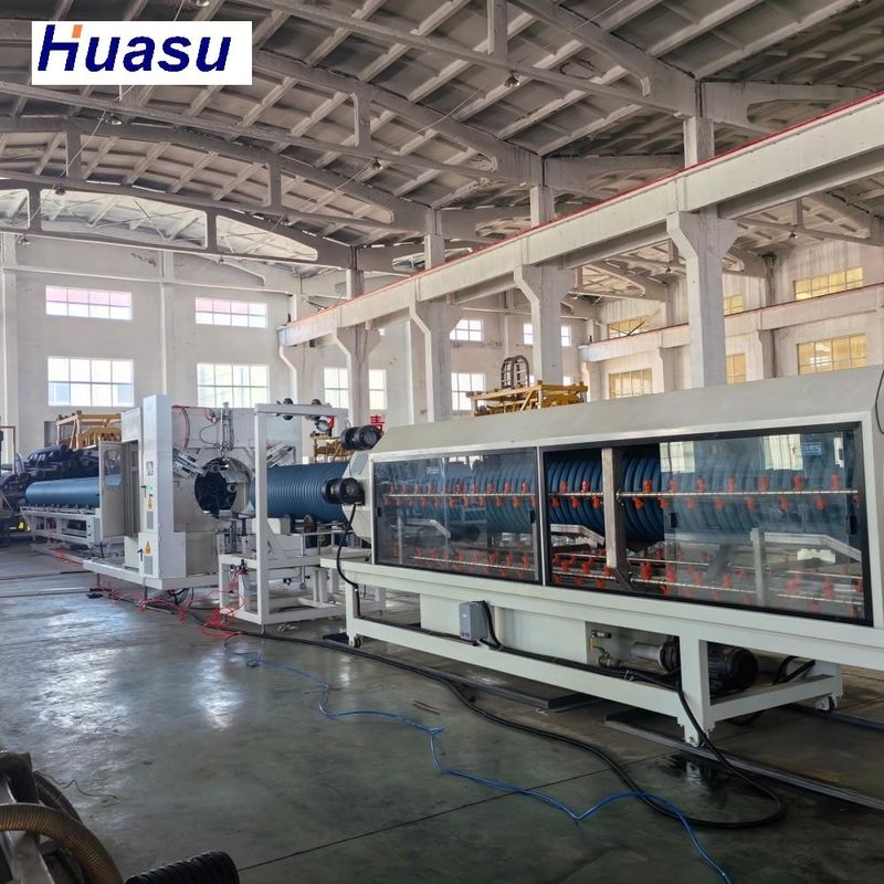 32-1600mm Diameter HDPE Corrugated Pipe Extruder Machine with Single Screw Technology and Planetary Cutting