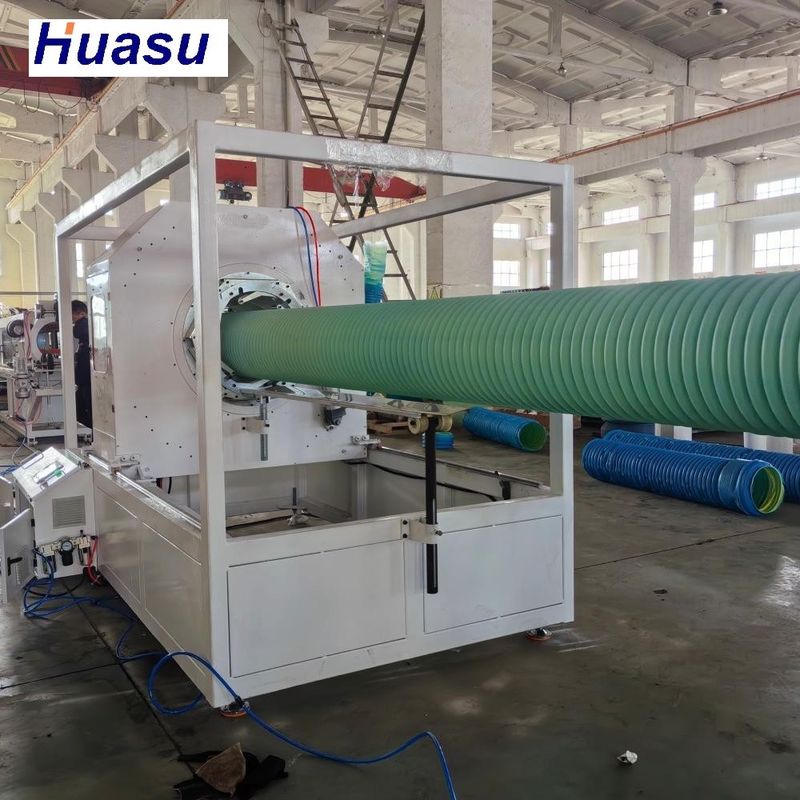 DWC Pipe Extrusion Line with 60-2000kg/h Capacity, Siemens PLC System, and Online Belling for Double Wall Corrugated Pipe Production