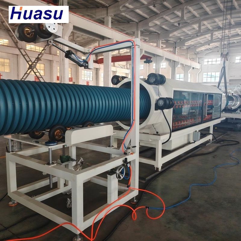Automated High Density Double Wall Corrugated Pipe Machinery with Water Cooling for Efficient Production