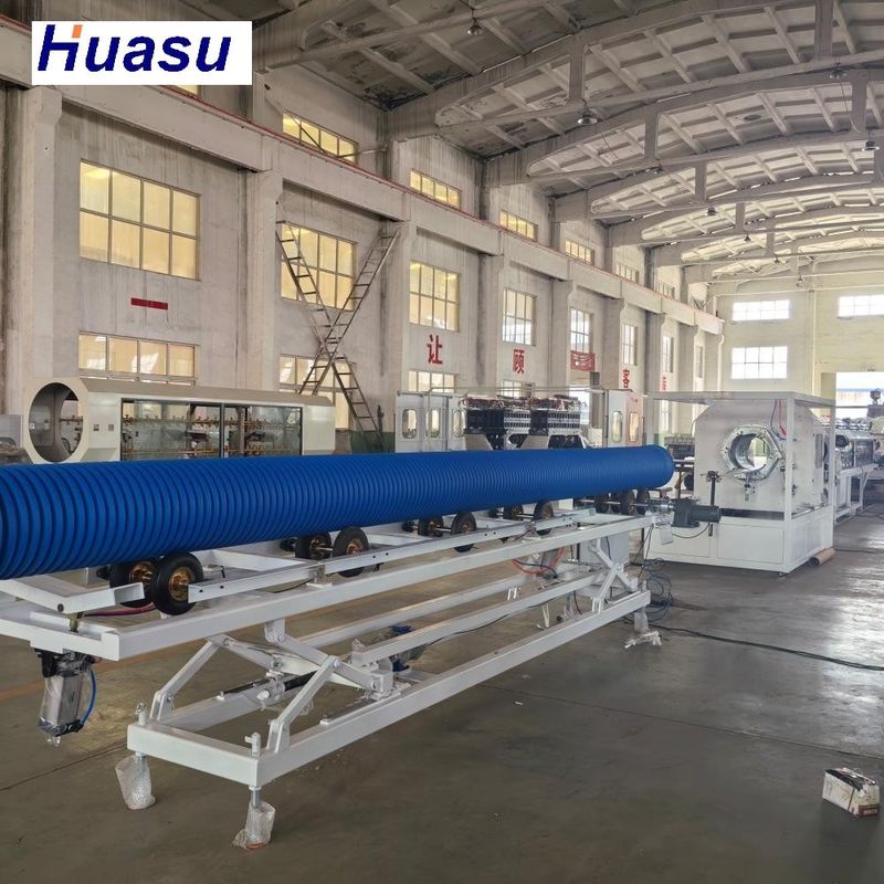 Customizable 60-2000kg/h Capacity Double Wall Corrugated Pipe Extrusion Line with Siemens PLC System and Horizontal Corrugator