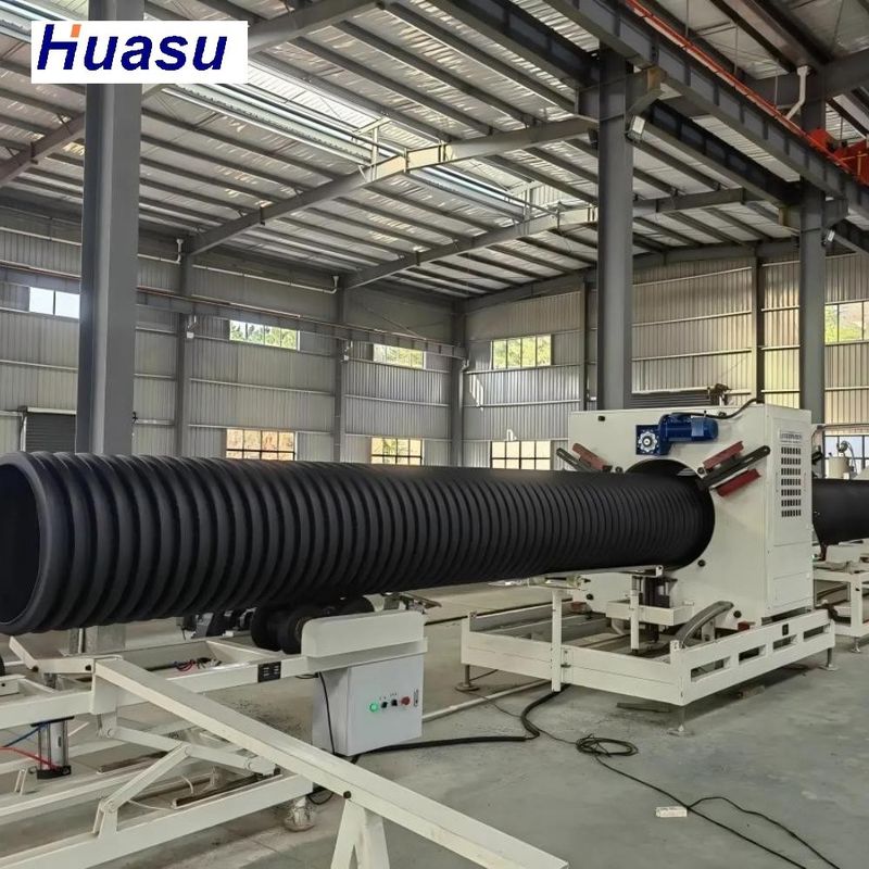 32-1600mm Pipe Diameter PLC Control Double Wall Corrugated Pipe Extrusion Line with Single Screw Extruder