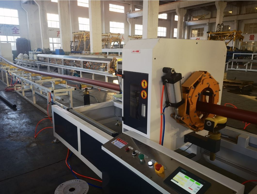 HDPE Pipe Extrusion Line Machine With WEG Motor Siemens Beide Motor For PE PP HDPE PVC Processing Material Selection