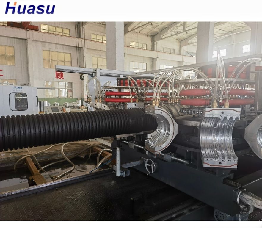 Customizable Double Wall Corrugated Pipe Extrusion Line For Wire And Cable Pipe Exturding Machine