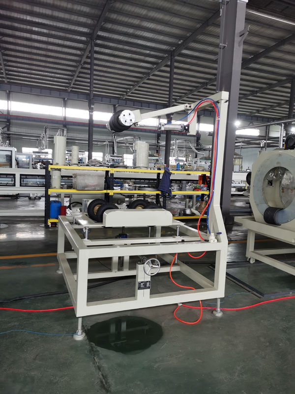 Single Screw Design Double Wall Corrugated Pipe Extrusion Line With Temperature Controller And Sensor