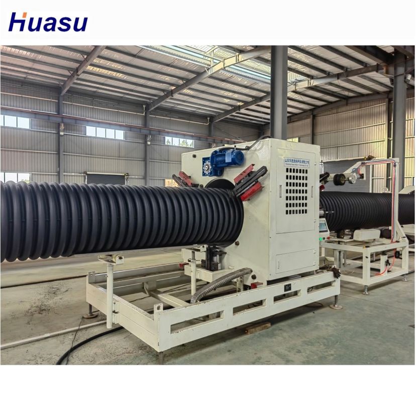 Customizable PE Double Wall Corrugated Pipe Extrusion Line Machine For Different Pipe Materials