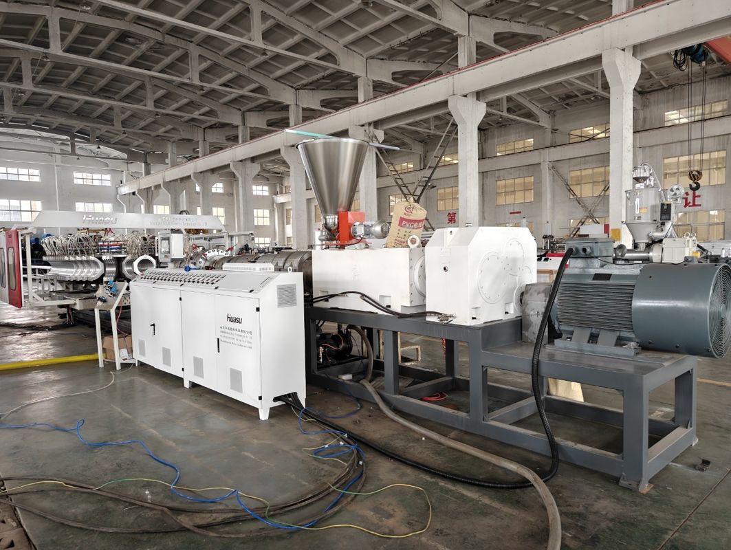 Fast PVC Corrugated Pipe Production Line with High Speed Pipe Making Machine