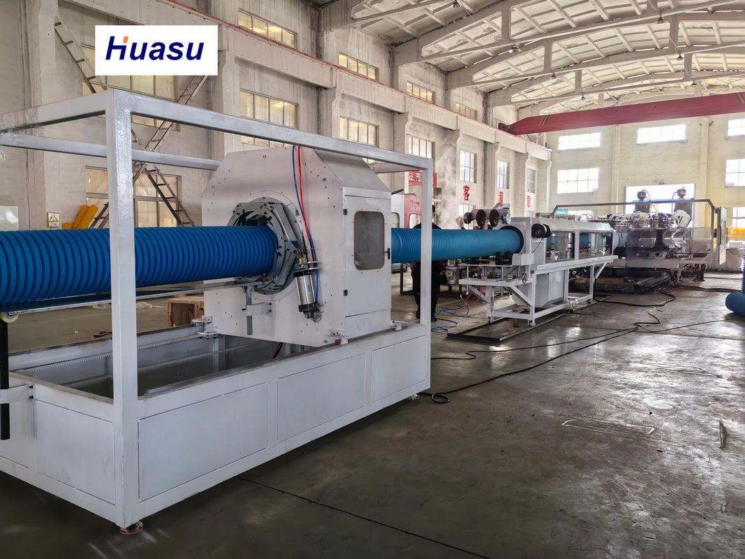 Customizable PVC Corrugated Pipe Manufacturing Line with 60-2000kg/h Capacity and 32-1600mm Pipe Diameter for Online Belling
