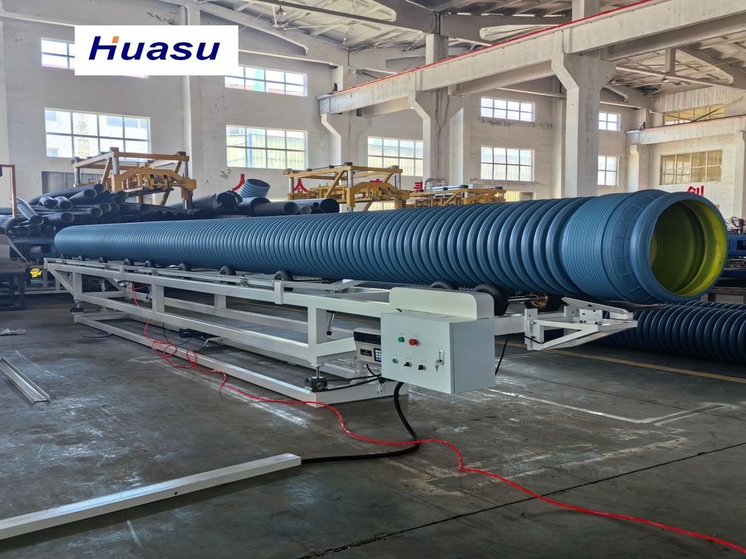 PVC Corrugated Pipe Extrusion Machine with 32-1600mm Pipe Diameter Siemens PLC System and Online Belling