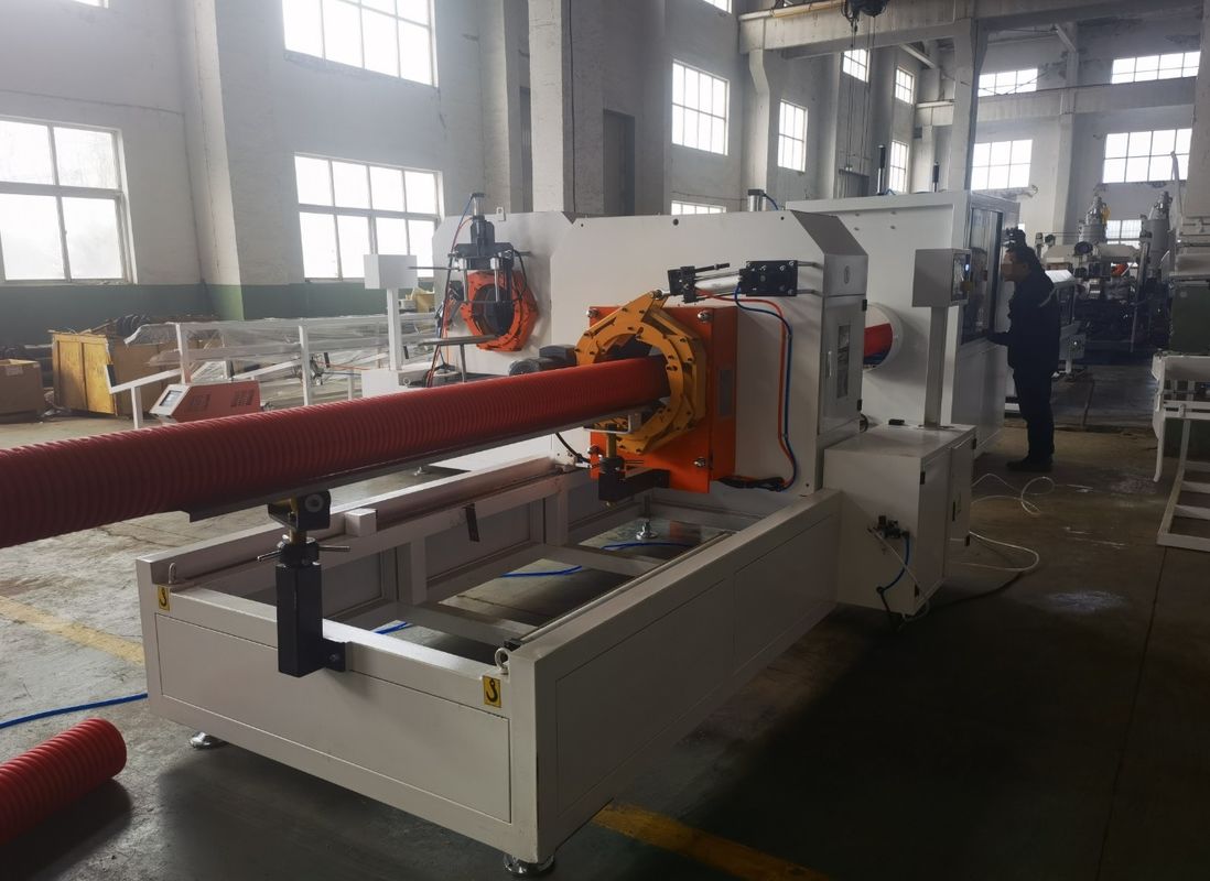 Customizable Double Wall Corrugated Pipe Extrusion Line For Sewage 40cr Casting Mold Material