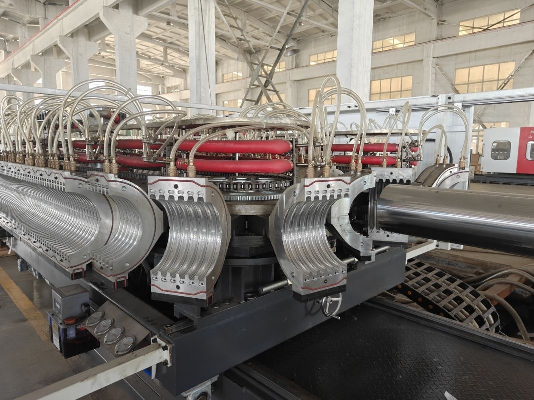 Customizable Double Wall Corrugated Pipe Extrusion Line With Aluminium Alloy Mould Material And Schneider Contactor