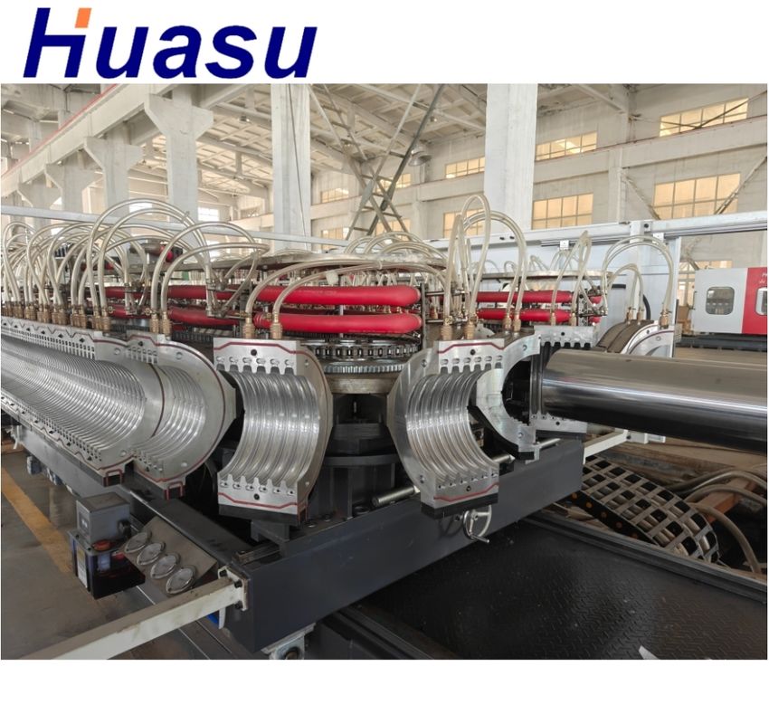 Siemens Contactor Double Wall Corrugated Pipe Extrusion Line For Pipe Diameter Range 32mm-1600mm