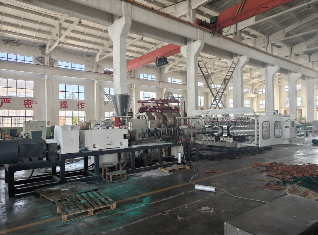 Advanced Top Notch Corrugated Pipe Extrusion Line With Screw Material 38CrMoALA And Gear Material 20CrMnTi