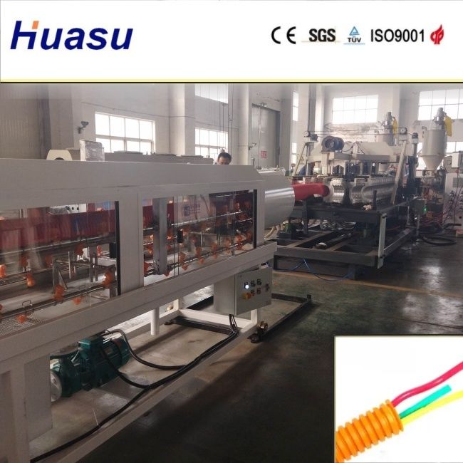 Double Wall Corrugated Pipe Extrusion Line for PVC PE MPP PA HDPE