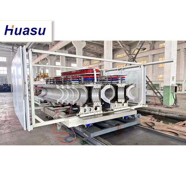 Double Wall Corrugated Pipe Extrusion Line with 32-1600mm Pipe Diameter 60-2000kg/h Capacity and Siemens PLC Technology