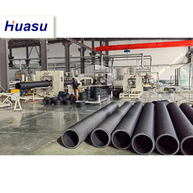 DWC Pipe Extrusion Line with 32-1600mm Cutting Diameter Range, Belling-on-line Expansion Mode, and Siemens PLC Technology